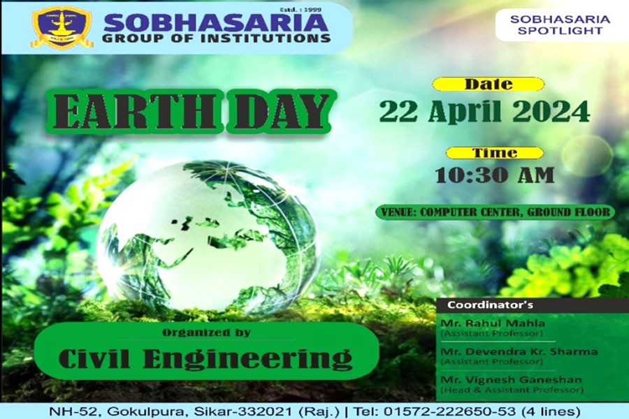 Earth Day organized By Civil Engineering