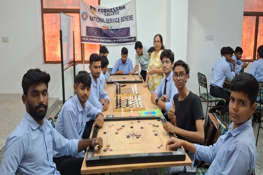 NSS Unit Organizes Sports Competitions on National Sports Day