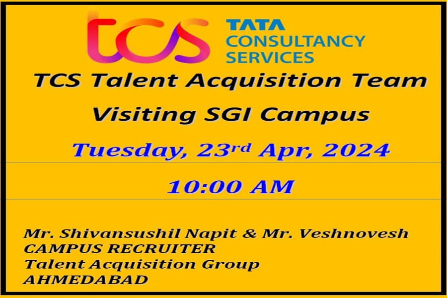TCS Talent Acqusition Team Visiting SGI Campus