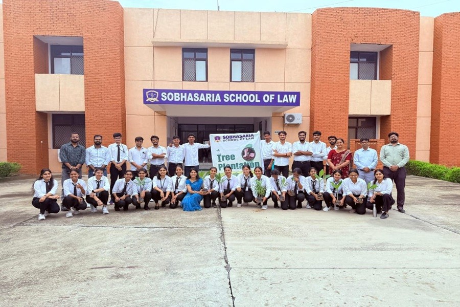 Two-Day Tree Plantation Drive at Sobhasaria School of Law